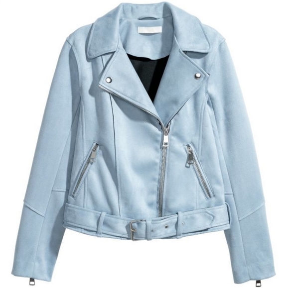 Philosophy Jackets & Blazers - NWT Philosophy Faux Leather Biker Jacket Blue